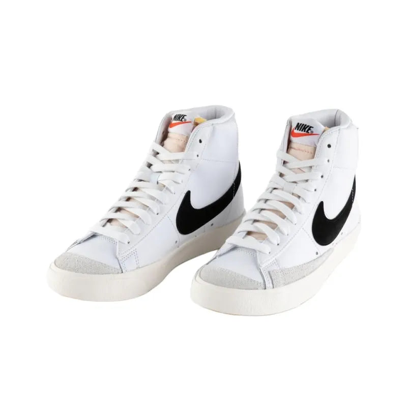 Nike Blazer Mid '77 Vintage White Black Sneakers - Classic Style