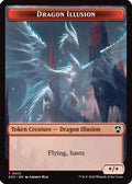 Dragon Illusion // Elemental (0002) Double-Sided Token (SOC-13 // 2) - Commander: Secrets of Strixhaven