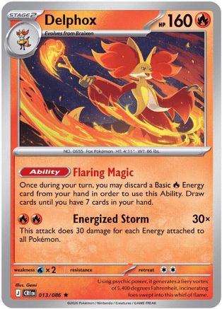Delphox 013/null - ME04 Chaos Rising Holofoil