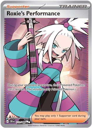 Roxie's Performance 112/086 - ME04 Chaos Rising Holofoil