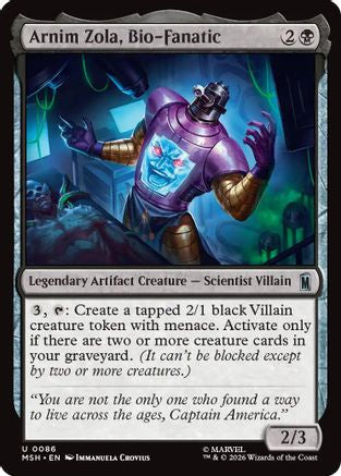 Arnim Zola, Bio-Fanatic (MSH-086) - Marvel Super Heroes