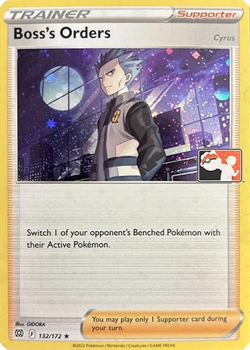 Boss's Orders [Cyrus] - 132/172 (Cosmos Holo) (132/172) (Prize Pack Series Cards)