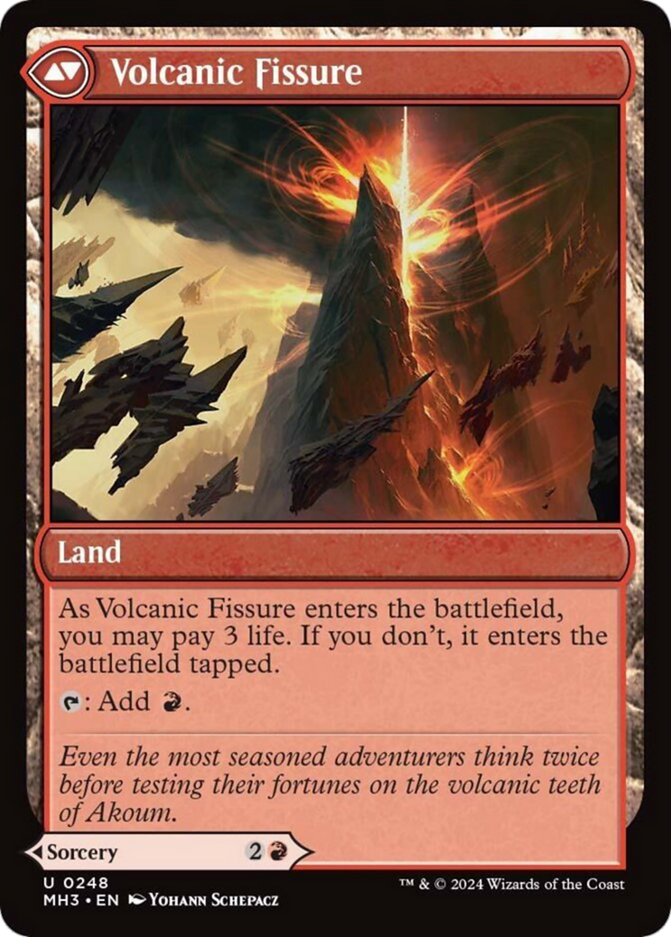 Sundering Eruption (MH3-248) - Modern Horizons 3 Foil