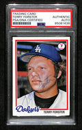 Terry Forster Signed 1978 Topps Card #347 Los Angeles Dodgers PSA/DNA 184566