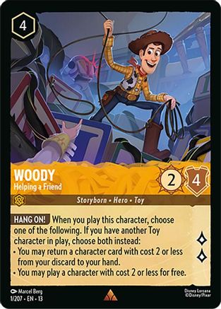 Woody - Helping a Friend (1/204) - Attack of the Vine Cold Foil