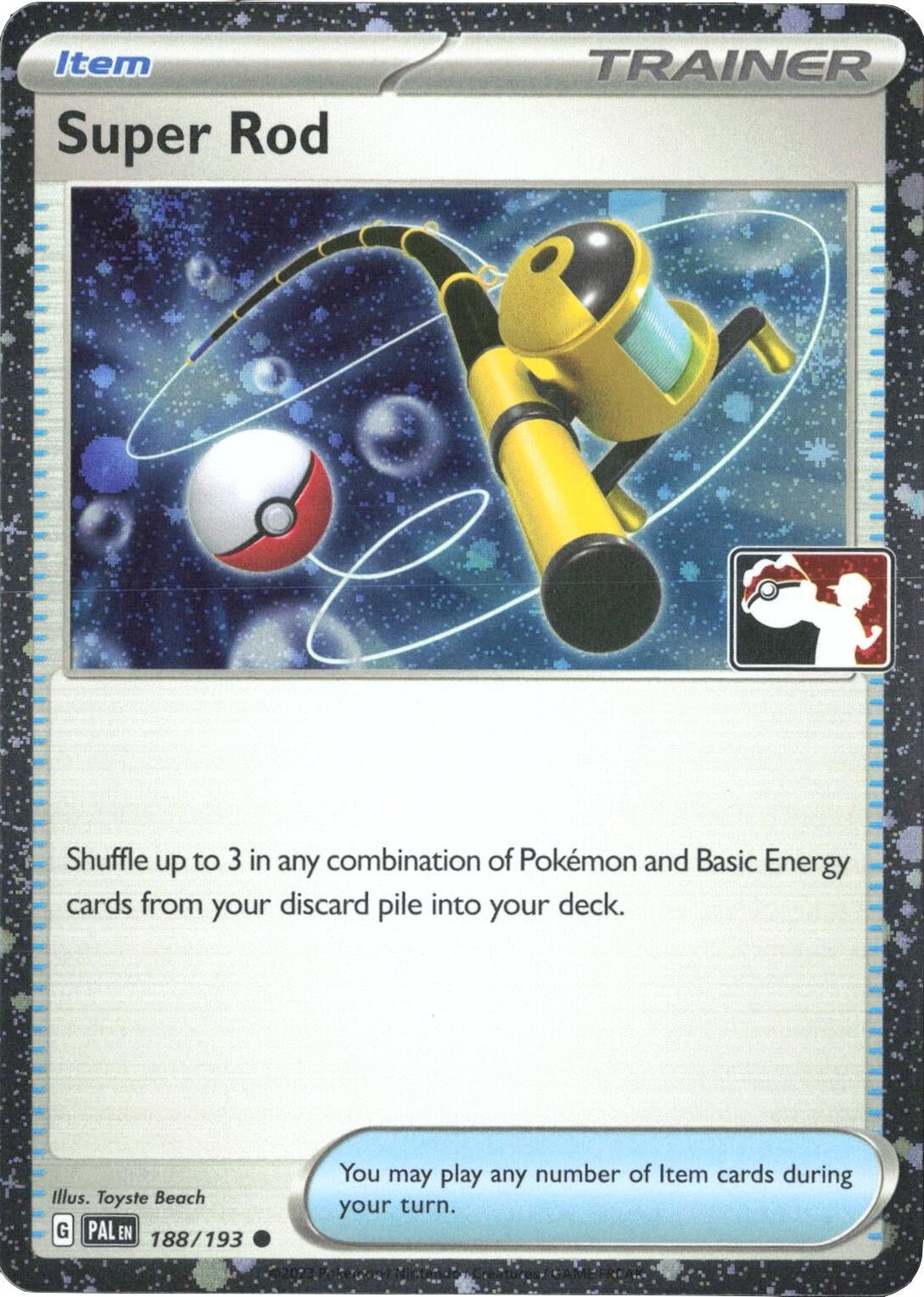 Super Rod - 188/193 (Cosmos Holo) (188/193) (Prize Pack Series Cards)