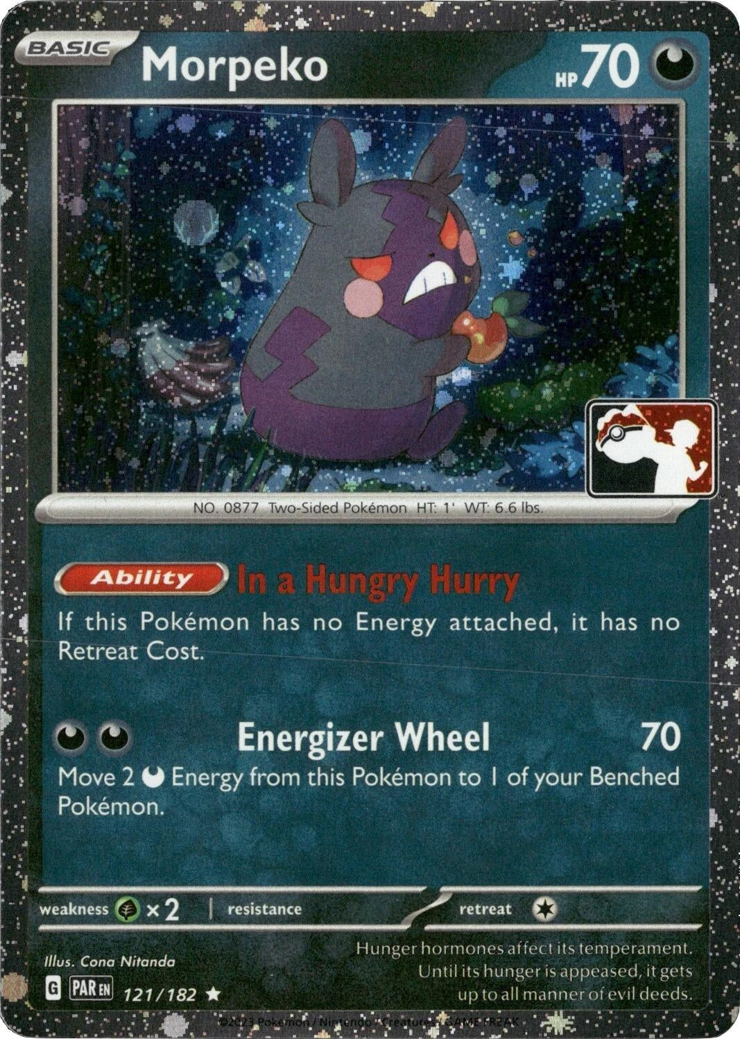 Morpeko - 121/182 (Cosmos Holo) (121/182) (Prize Pack Series Cards)