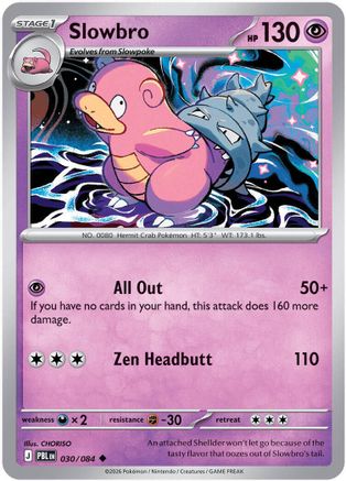 Slowbro 030/084 - ME05 Pitch Black Reverse Holofoil