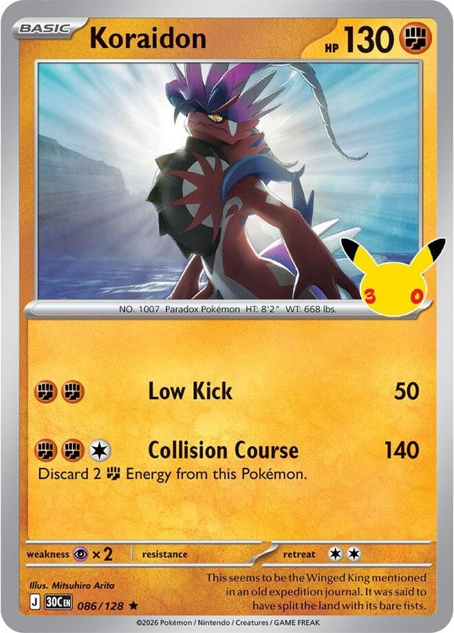 Koraidon (086/128) (ME: 30th Celebration)