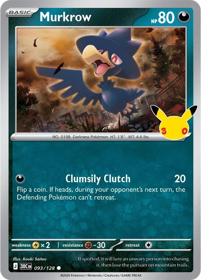 Murkrow (093/128) (ME: 30th Celebration)