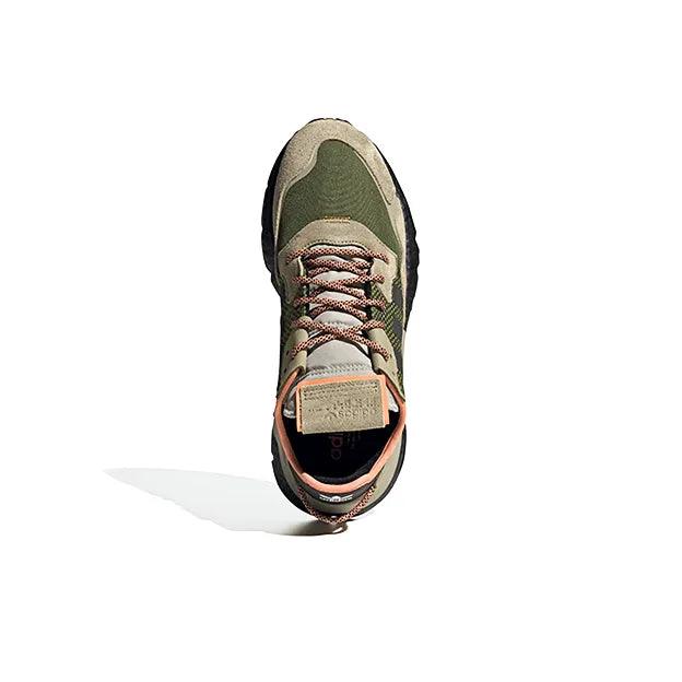 Adidas Nite Jogger Brown Dark Green - Men's Casual Sneakers