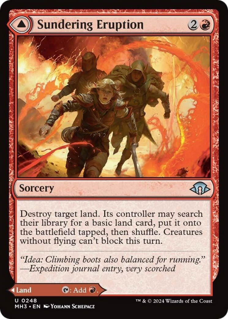 Sundering Eruption (MH3-248) - Modern Horizons 3 Foil