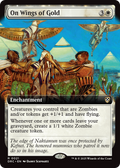 On Wings of Gold (DRC-021) - Commander: Aetherdrift: (enchantment, Extended Art)