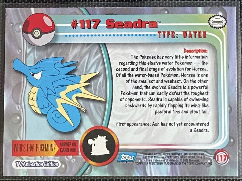 Seadra Foil (117) [Topps TV Animation Edition Series 2]