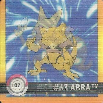 Abra & Kadabra (02) [1999 Pokemon Action Flipz Premier Edition]