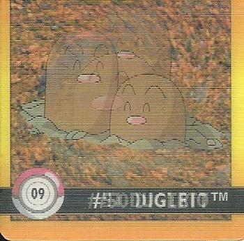 Diglett & Dugtrio (09) [1999 Pokemon Action Flipz Premier Edition]