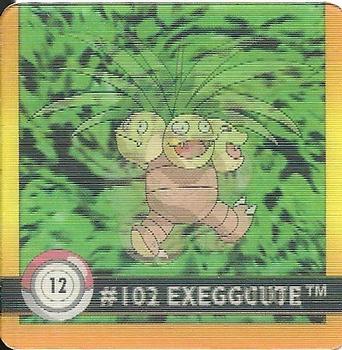Exeggcute & Exeggutor (12) [1999 Pokemon Action Flipz Premier Edition]