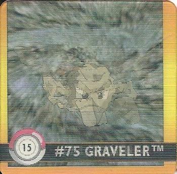 Geodude & Graveler (15) [1999 Pokemon Action Flipz Premier Edition]