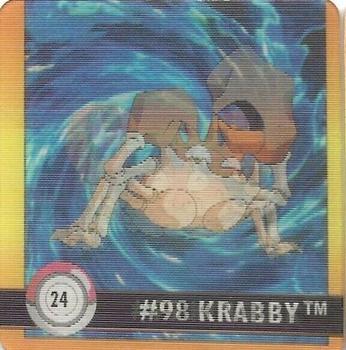 Krabby & Kingler (24) [1999 Pokemon Action Flipz Premier Edition]
