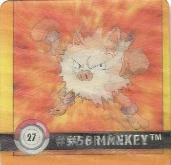 Mankey & Primeape (27) [1999 Pokemon Action Flipz Premier Edition]