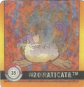 Rattata & Raticate (35) [1999 Pokemon Action Flipz Premier Edition]