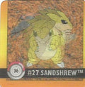 Sandshrew & Sandslash (36) [1999 Pokemon Action Flipz Premier Edition]
