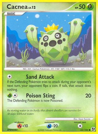 Cacnea 062/106 - Great Encounters Reverse Holofoil