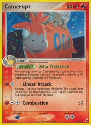 Camerupt 003/100 - Crystal Guardians Holofoil