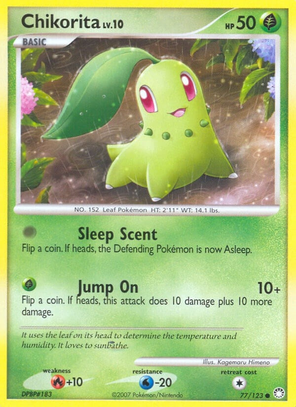 Chikorita (77/123) (Mysterious Treasures) (MT)