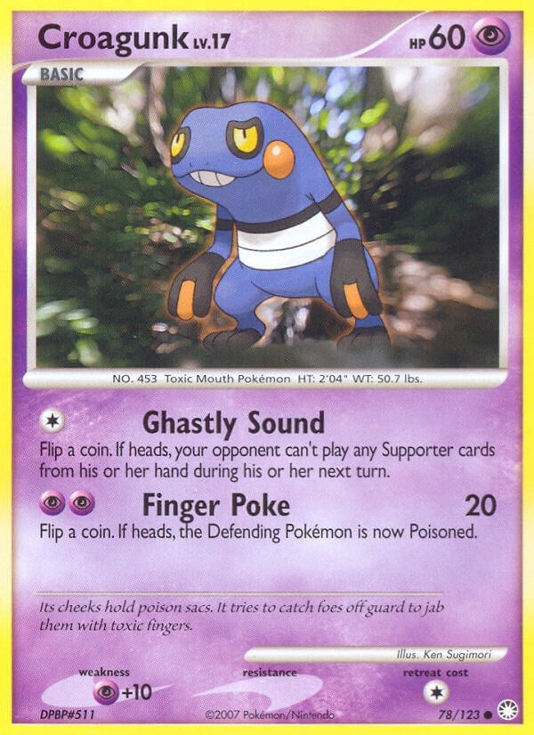 Croagunk (78/123) (Mysterious Treasures) (MT)