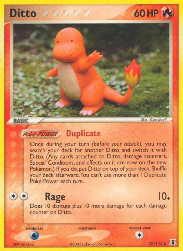 Ditto - 037/113 (Charmander) (37/113) (EX Delta Species) (DS)
