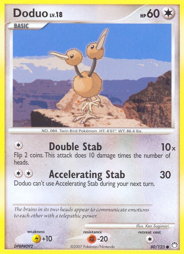 Doduo (80/123) (Mysterious Treasures) (MT)