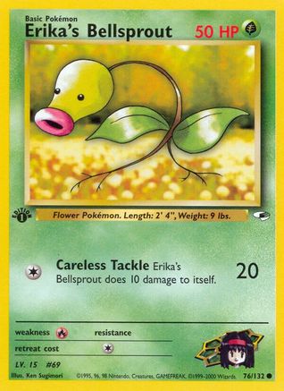 Erika's Bellsprout 076/132 - Gym Heroes 1st Edition