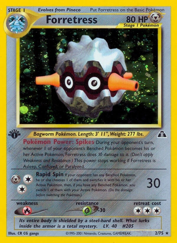 Forretress (2) (02/75) (Neo Discovery) (N2)