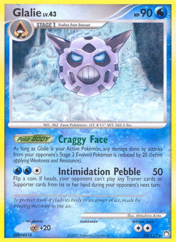 Glalie (25/123) (Mysterious Treasures) (MT)