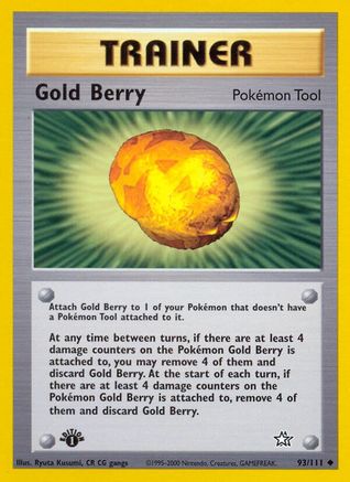 Gold Berry 093/111 - Neo Genesis 1st Edition