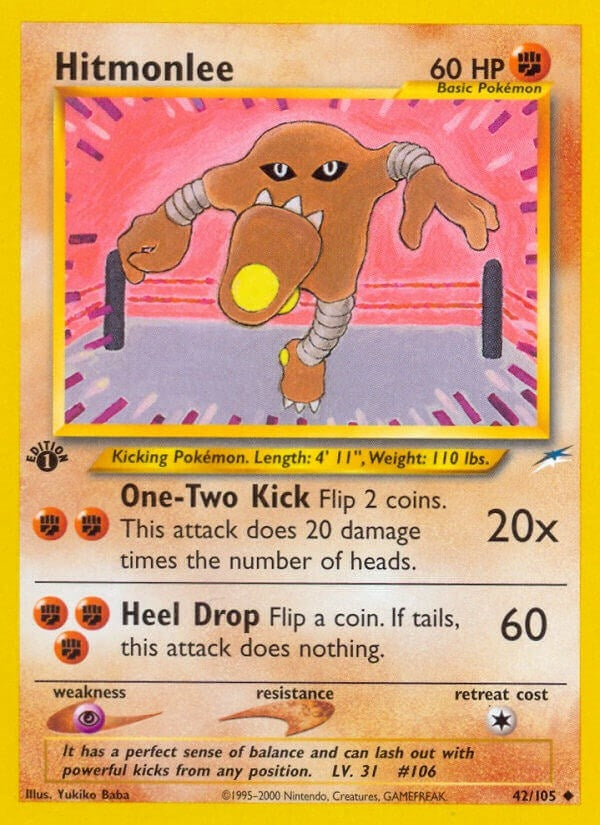 Hitmonlee (042/105) (Neo Destiny) (N4)