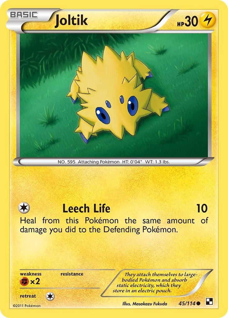 Joltik (45) (45/114) (Black and White) (BLW)