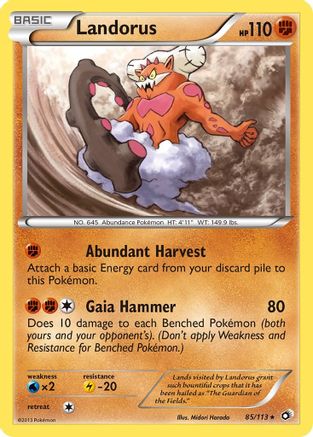 Landorus 085/113 - Legendary Treasures Holofoil