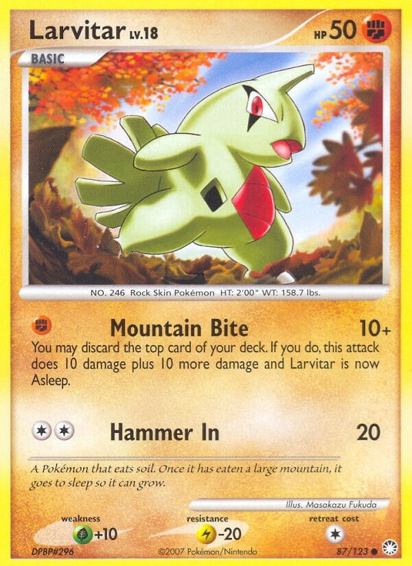 Larvitar (87/123) (Mysterious Treasures) (MT)