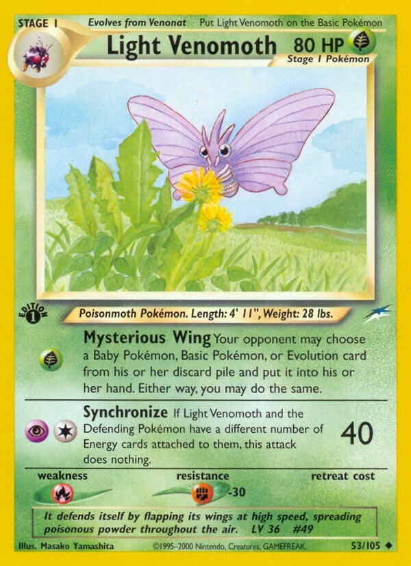 Light Venomoth (053/105) (Neo Destiny) (N4)