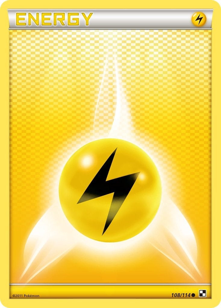 Lightning Energy (108/114) (Black and White) (BLW)