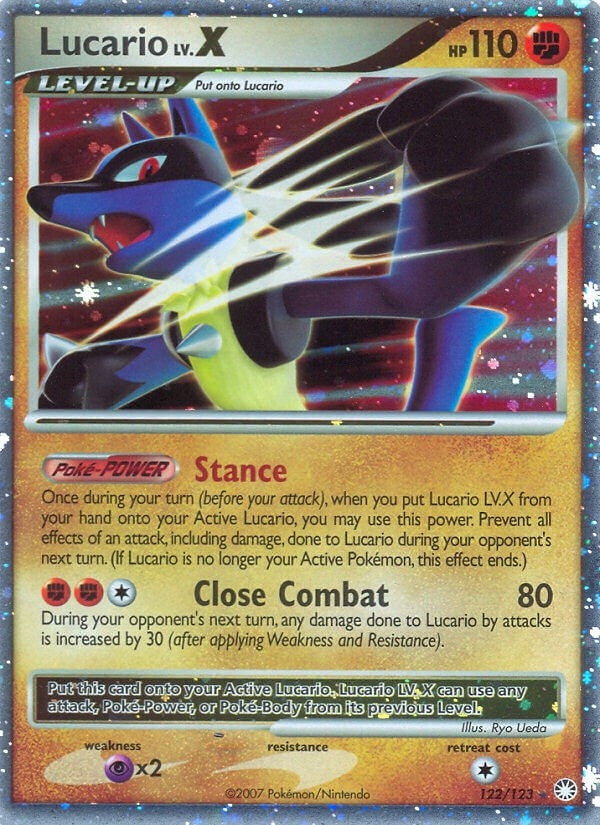 Lucario LV.X (122/123) (Mysterious Treasures) (MT)