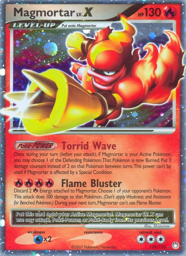 Magmortar Lv.X (123/123) (Mysterious Treasures) (MT)