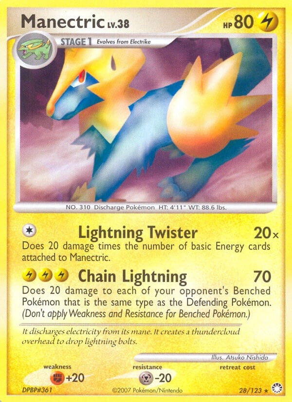 Manectric (28/123) (Mysterious Treasures) (MT)