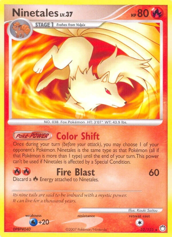 Ninetales (32/123) (Mysterious Treasures) (MT)