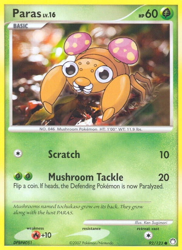 Paras (92/123) (Mysterious Treasures) (MT)