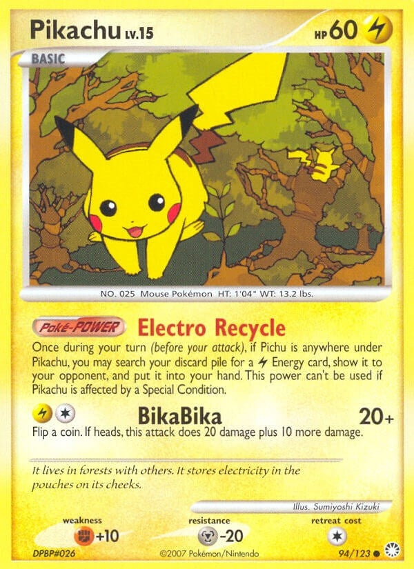 Pikachu (94/123) (Mysterious Treasures) (MT)