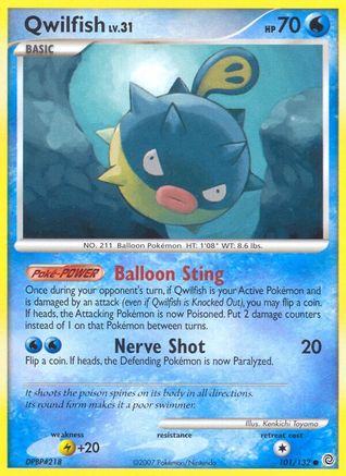 Qwilfish 101/132 - Secret Wonders