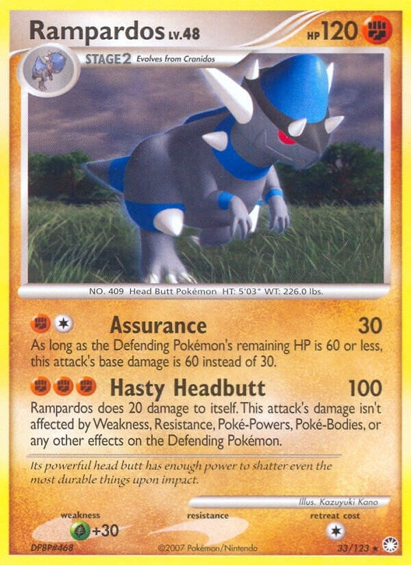 Rampardos (33/123) (Mysterious Treasures) (MT)